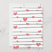 Herts Galore Quinceañera Einladung (Rückseite)