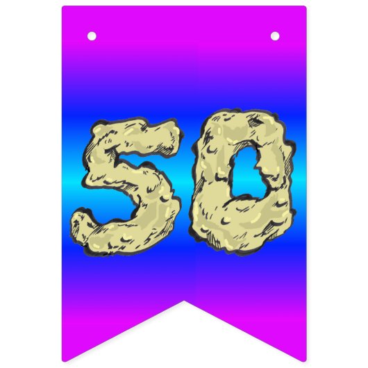 Herts Muster 50. Geburtstag Banner (Erste Fahne)