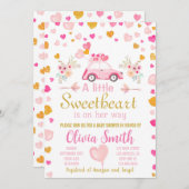 Herts Valentine Baby Dusche Einladung (Vorne/Hinten)