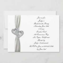 Herts White Wedding Junggeselinnen-Abschied Einlad Einladung