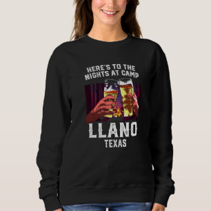 Herts zu den Nächten im Camp Llano Camping Texas C Sweatshirt
