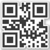 Hertz-Symbol — QR-Code Aufkleber (Vorderseite)