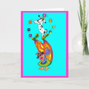 Herumalbern (leer innen) karte