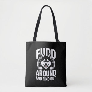 Herumalbern und herausfinden tasche