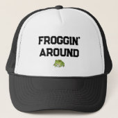Herumfroschender Hut Truckerkappe (Vorderseite)