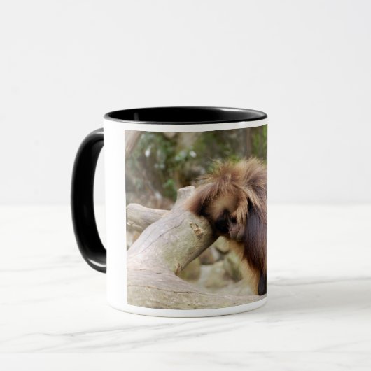 Herumlungernder Affe Tasse (Vorderseite Links)