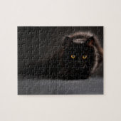 Herumstreichende schwarze Katze Puzzle (Horizontal)