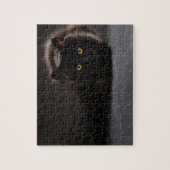Herumstreichende schwarze Katze Puzzle (Vertikal)