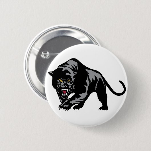 Herumstreichender Panther Button (Vorne & Hinten)