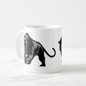 Herumstreichender Panther Kaffeetasse (Vorderseite Links)