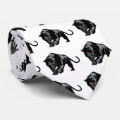 Herumstreichender Panther Krawatte (Gerollt)