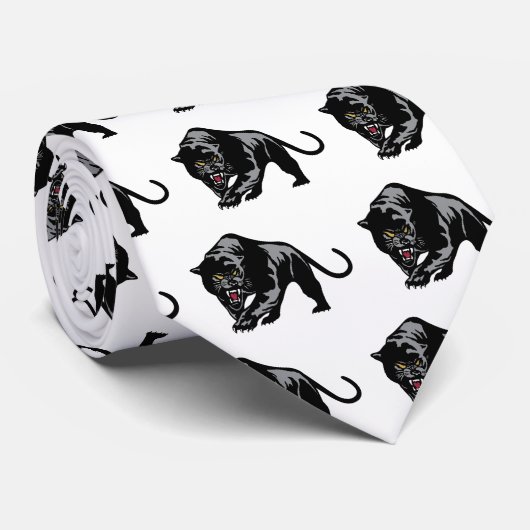 Herumstreichender Panther Krawatte (Gerollt)