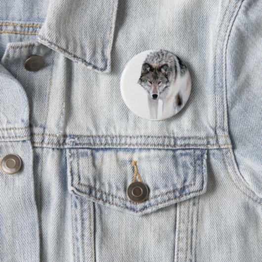 Herumstreichender Wolf Button (Beispiel)