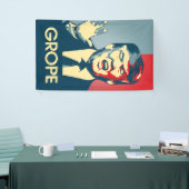 HERUMTASTEN - Anti-Trumpf Propaganda - Banner (Messeveranstaltung)