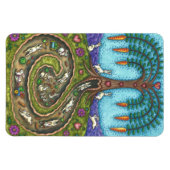 HERUNTER DEM RABBIT-HOLE, CARROT WILLOW BAUM FOLK  MAGNET (Horizontal)