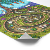 HERUNTER DEM RABBIT-HOLE, CARROT WILLOW BAUM FOLK  POSTER (Ecke)