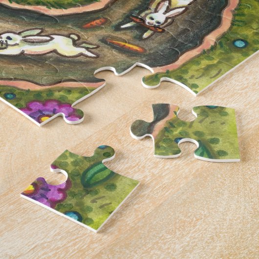 HERUNTER DEM RABBIT-HOLE, CARROT WILLOW BAUM FOLK  PUZZLE (Seite)