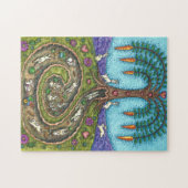HERUNTER DEM RABBIT-HOLE, CARROT WILLOW BAUM FOLK  PUZZLE (Horizontal)