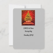 Herunterladbare ChrIstmas Strumpf Einladung (Rückseite)