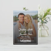 Herunterladbare Einladungs-Karte für moderne Fotos Einladung (Stehend Vorderseite)