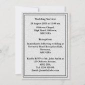 Herunterladbare Einladungs-Karte für moderne Fotos Einladung (Rückseite)