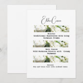 Herunterladbare Hochzeit Traditionelle Speisekarte Einladung (Vorne/Hinten)