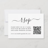 Herunterladbare Hochzeitsszenarien mit QR-Code Einladung (Vorderseite)