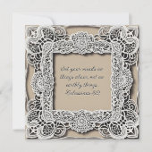 Herunterladbare, individuell anpassbare Spitzenbib Feiertagskarte (Vorderseite)