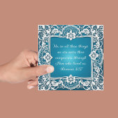 Herunterladbare, individuell anpassbare Spitzenbib Feiertagskarte