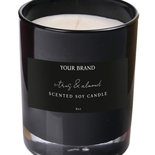 Herunterladbare, moderne schwarze Kerzenplatten Einladung