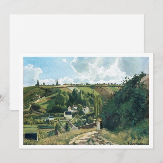 Herunterladbare Sehenswürdigkeit Berühmte Hügel Einladung (Vorne/Hinten)