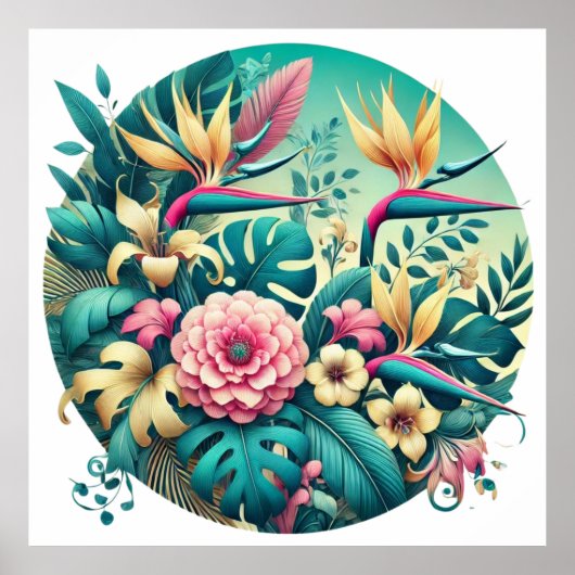 Herunterladbare tropische Folien Poster (Vorne)