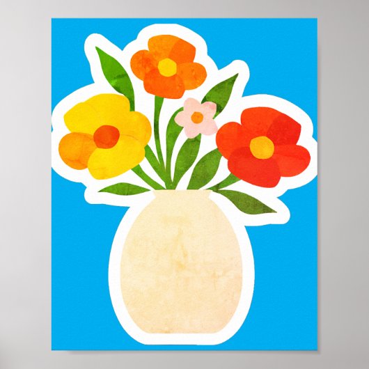 Herunterladbare Vintage-Blumen-Wandkunst Poster (Vorne)