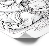 Herunterladbare Weihnachtsszene Poster (Ecke)