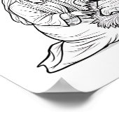 Herunterladbare Weihnachtsszene Poster (Ecke)