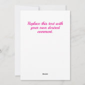 Herunterladbarer, rosa, magischer Hexentag Feiertagskarte (Rückseite)