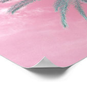 Herunterladen des Pops Pink Palm Tree Foto Poster (Ecke)