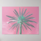 Herunterladen des Pops Pink Palm Tree Foto Poster (Vorne)
