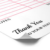 HERUNTERLADEN Ihrer Rechnung Poster (Ecke)