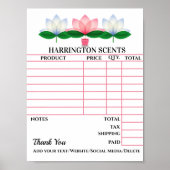 HERUNTERLADEN Ihrer Rechnung Poster (Vorne)