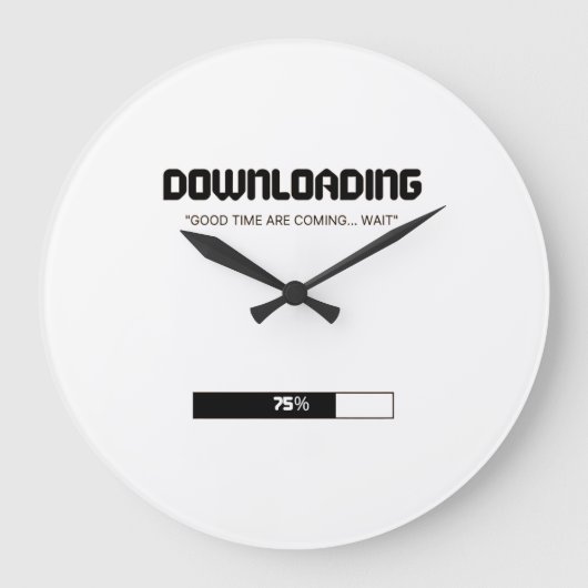 Herunterladen von ✌️ | Minimalistische Wall-Uhr Große Wanduhr (Vorderseite)