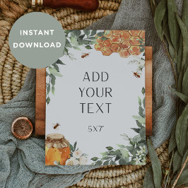 HERUNTERLADENDES Blankenzeichen oder Spielkarte Einladung