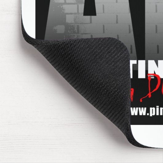 "Herunterreißend ummauert" Mousepad (Ecke)