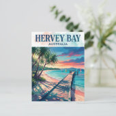 Hervey Bay Australien Postkarte (Stehend Vorderseite)