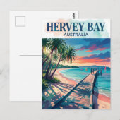 Hervey Bay Australien Postkarte (Vorne/Hinten)