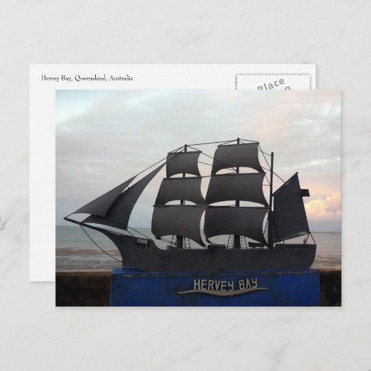 Hervey Bay Postkarte (Vorne/Hinten)