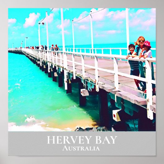 Hervey Bay Queensland Australien Seewinterreise Poster (Vorne)