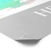 Hervey Bay Queensland Australien Seewinterreise Poster (Ecke)