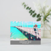 Hervey Bay Queesnland Sea Australien Jahrgang Reis Postkarte (Stehend Vorderseite)