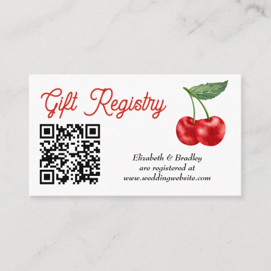 Hervorhebung der QR-Gutschrift für oberstes Brautp Begleitkarte (Vorderseite)